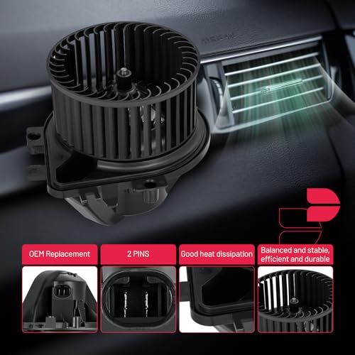 Image of BDFHYK AC Heater Blower Motor Fan 700271 Compatible with Mini Cooper 2002-2006 Hatchback, 2005-2008 Convertible,HVAC Blower Motor Assembly Replacement for 75044 87711 34158 PM4110