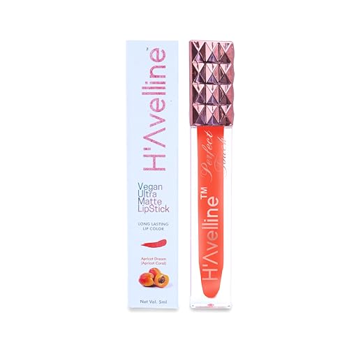 Image of H'Avelline Perfect Touch Velvet Matte Liquid Lipstick - Apricot Dream | Highly Pigmented | Lightweight Smooth Texture | Transfer Resistant | Long Lasting Hydrating Formula