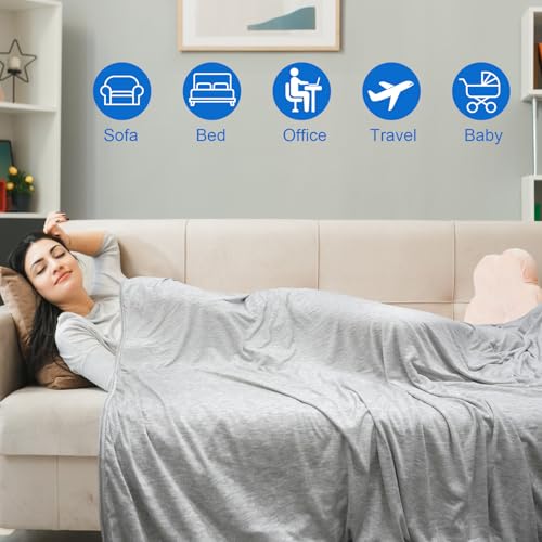 CXXDE Kühldecke Sommerdecke, 2 in1 doppelseitige Selbstkühlende Decke,Q-Max0,5 Dünne kühlende bettwäsche, kühldecke Bett, zum Schlafen Kältedecke für Menschen Bett, Cooling Blanket 150 x 200 cm