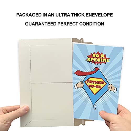 Prime Greetings Father's Day Card For Father To Be, Expecting Dad, Expectant Fathers, Dad To Be, Made In America, Eco-Friendly, Thick Card Stock With Premium Envelope, Packaged In Protective Mailer #TOP4