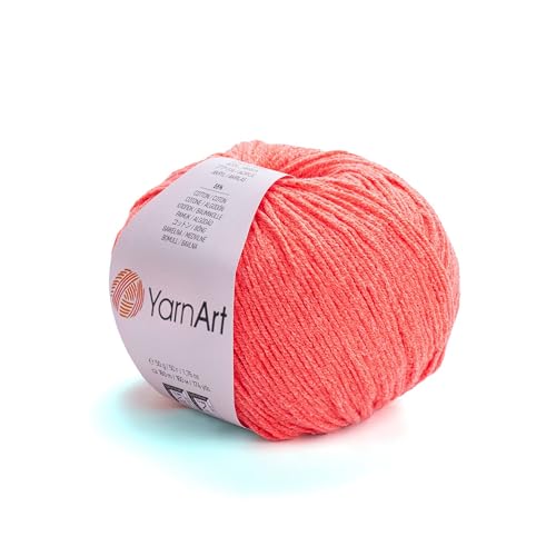 Image of YarnArt Soft Cotton Acrylic Blend Yarn - for Amigurumi, Crochet and Knitting - DK Weight, All-Season Craft Yarn for Kids and Adults Garments, Baby Items and Accessories, 160 m / 50 g (61)