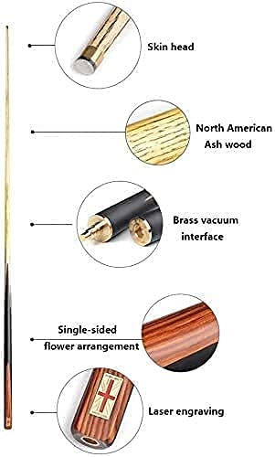 Taco de billar 145 cm madera fresno con punta 9.5 mm miniatura 2