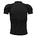 Zicac Men's Sports Shock Rash Guard Compression Padded Shirt Soccer Basketball Protective Gear Chest Rib Guards