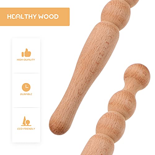 Doitool Massage Roller Hand Tools Hand Tools Foot Hand Massage Wooden Stick Manual Massage Sticks Scraping Massage Tool Wooden Stick Muscle Stick Massager Home Tools Home Tools Hand Tools #TOP7