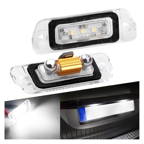 Luz placa matrícula coche Benz W164 soluciona iluminación tenue con lámpara LED trasera 2