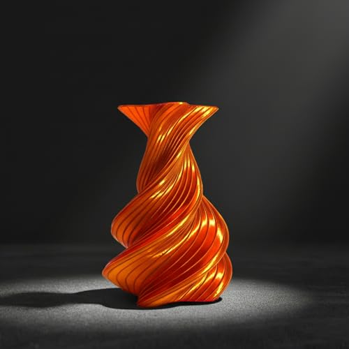Image of Dual Color Silk PLA Filament 1.75mm Gold Red 1KG, Shiny High Gloss Finish, Seamless Color Transition, Neatly Wound, Accuracy + /-0.02mm Vacuum Packaging