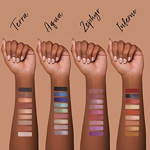 Eleman Zephyr Purple Eyeshadow Palette - Ultra Rich Pigmented Matte, Metallic, Shimmer And Satin Shades - Vegan And Cruelty-Free Ingredients #TOP6
