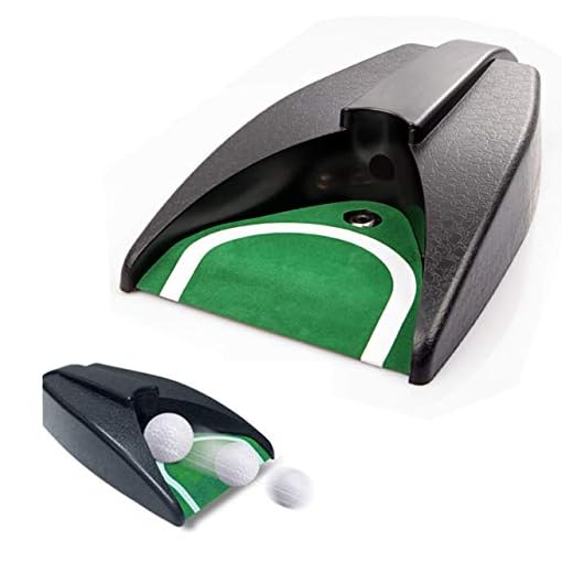 Gutebote Automatic Golf Putter Cup - Golf Putting Practice Hole Putting Training Aid with AutoBall Return for Indoor or Outdoor Yard Office