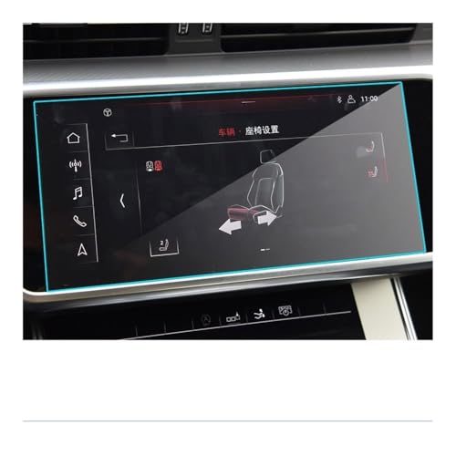 Film de protection d'écran en verre trempé pour navigation voiture Q8 A6 A7