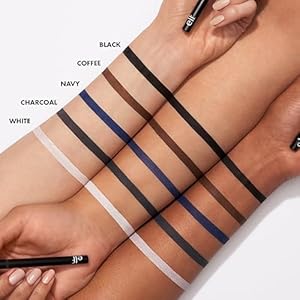 e.l.f. No Budge Retractable Eyeliner, Creamy, Ultra-Pigmented & Waterproof, Creates Bold & Defined Lines, Vegan & Cruelty-Free, Black 0.006 Oz 3 414wQDv4thL. SS300