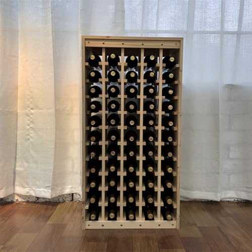 Soporte para botellas de vino de madera, 11 niveles miniatura 5