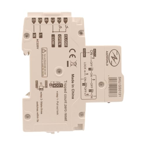 Interruttore Differenziale Riarmo Automatico 32A, Salvavita Tipo A 30Ma, 3 Tentativi (10S/60S/300S), Occupa 3 Moduli Din, Rccb 1P+N 6Ka 220V, Display A Led - 5