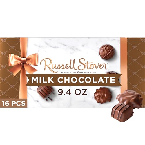 Russell Stover, Milk Chocolate Assortment, Chocolate Gift Box, 9.4 Ounce