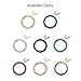 BodyJ4You Piercing Ring Hinged Segment Clicker 18G Hoop Earrings 8mm Surgical Steel Tragus Nose Daith Ear
