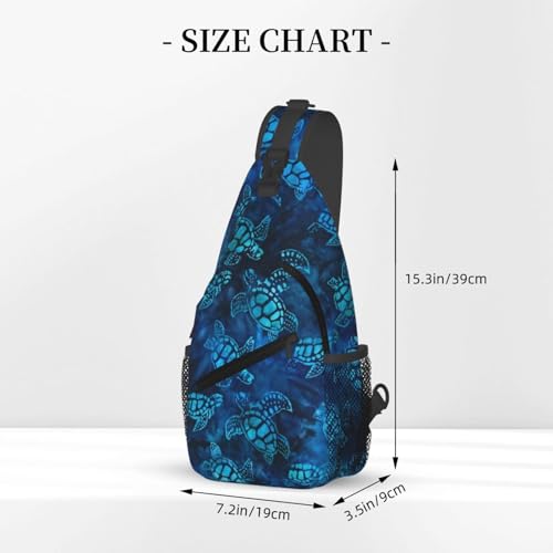 Sea Turtle Sling Bag - Women's & Men's Fashion Backpack, Crossbody, Shoulder & Chest Bag - Travel & Hiking Daypack3