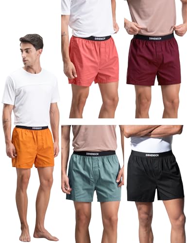 Image of DAMENSCH Men Printed Pure Cotton Breeze Ultralight Boxer Shorts (Pack of Assorted Prints & Colours I Color & Print May Vary)