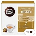 NESCAFÉ DOLCE GUSTO Espresso Milano Caffè, 6 Confezioni da 16 Capsule (96 Capsule Compatibili Nescafé Dolce Gusto)