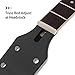 Alnicov Electric Guitar Neck DIY For Gibson LP Guitars Parts Replacement 22 Fret Maple Neck Rosewood Fretboard with White Dots Inlay Black Gloss 2
