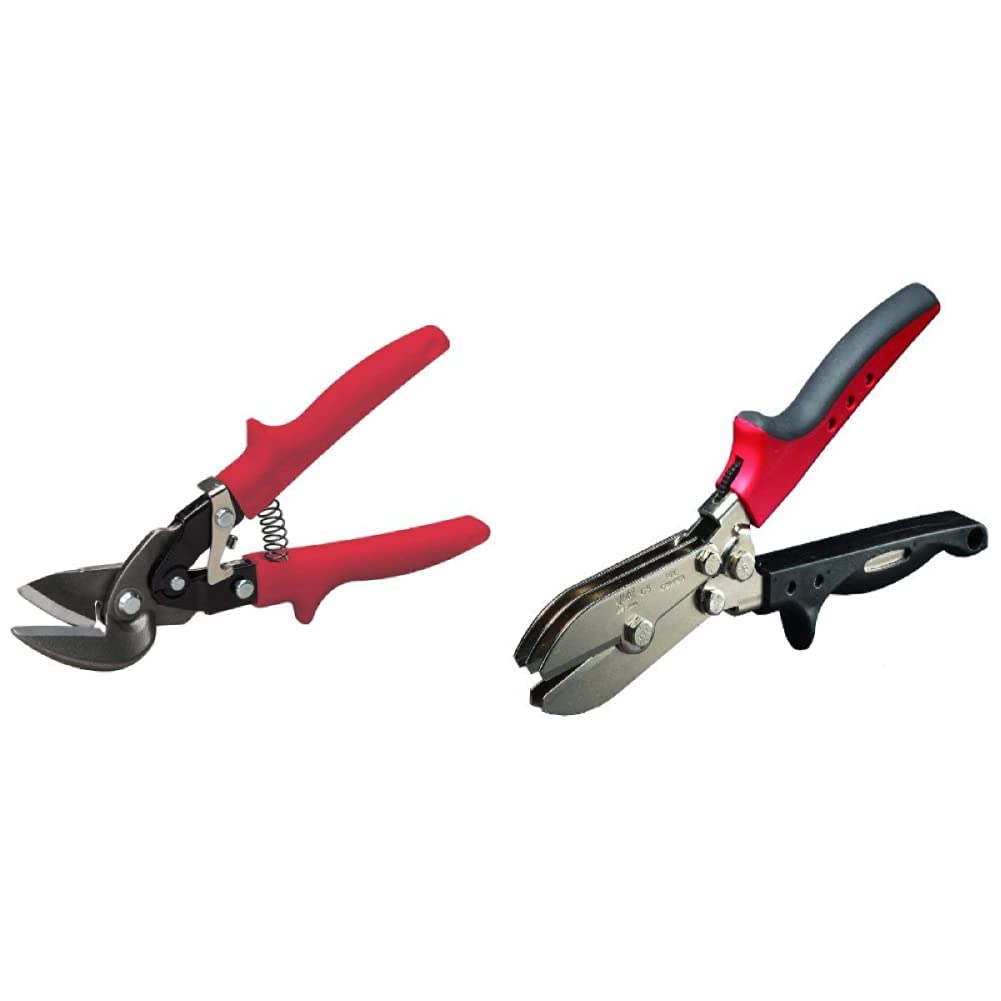 Malco M2006 10-3/4 in. Left Offset Snips and Malco C5R 5-Blade Pipe Crimper