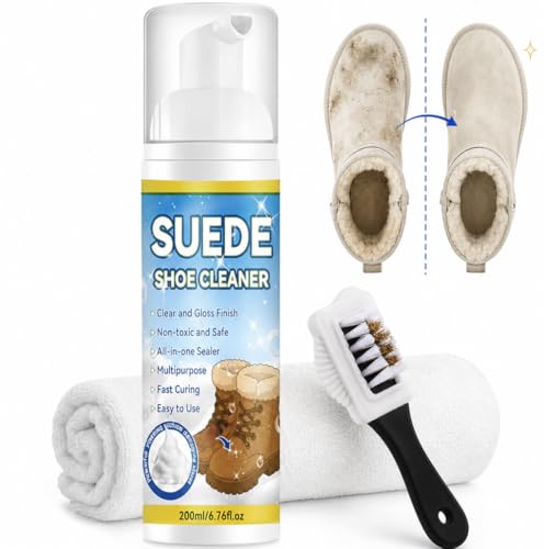 Suede Shoe Cleaner Kit, 6.76 Oz Nubuck & Suede Shoe