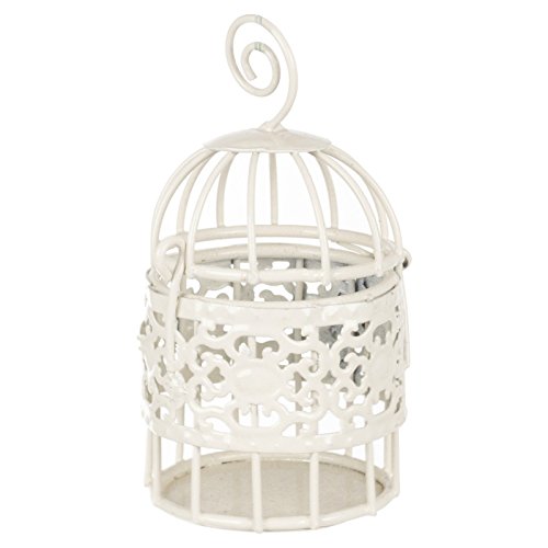 URBNLIVING Ivory Large Wire Mesh Bird Cage