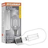 Sylvania T14 Clear LED White Filament Bulb, 3.5W, Dimmable, 300 LMS, Medium Base, 2700K, Soft White – 1 Pack (42266)