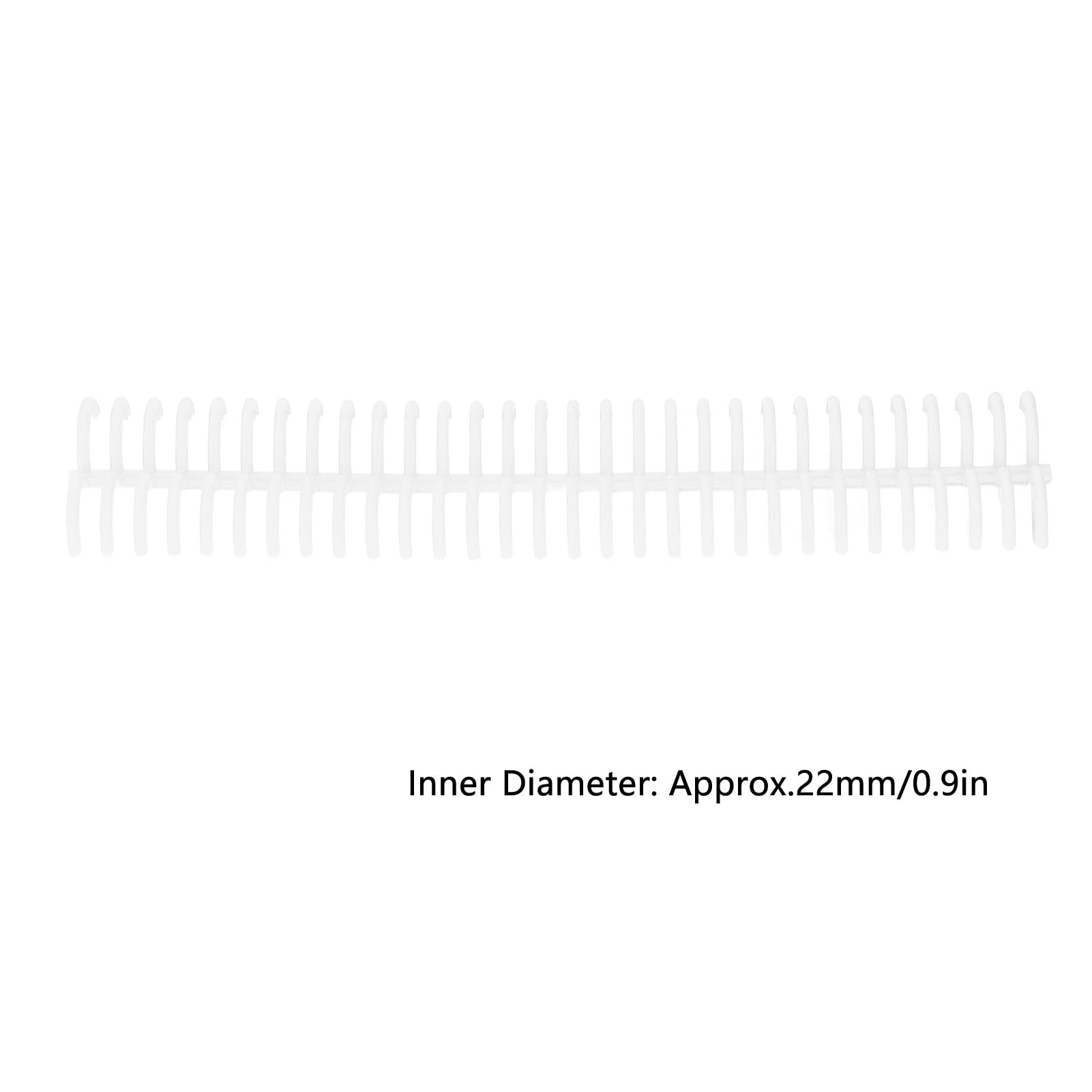 10 Pezzi Spine per Rilegatura a Pettine,22mm 30 Fori Pettine per Rilegatura in Plastica per Rilegatura a Fogli Sfusi 180 Fogli di Capacità per Libri di Cancelleria Ad Anello per Album di Diari