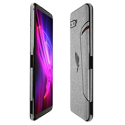 Skinomi Brushed Aluminum Full Body Skin Compatible with ASUS ROG Phone 2 (2019)(Full Coverage) TechSkin with Anti-Bubble Clear Film Screen Protector