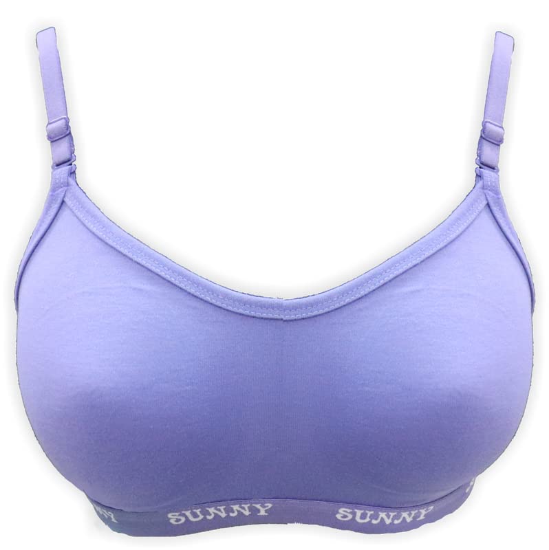 GenericSunny Women's Cotton Blend Sports Non-Wired Bra Non Padded