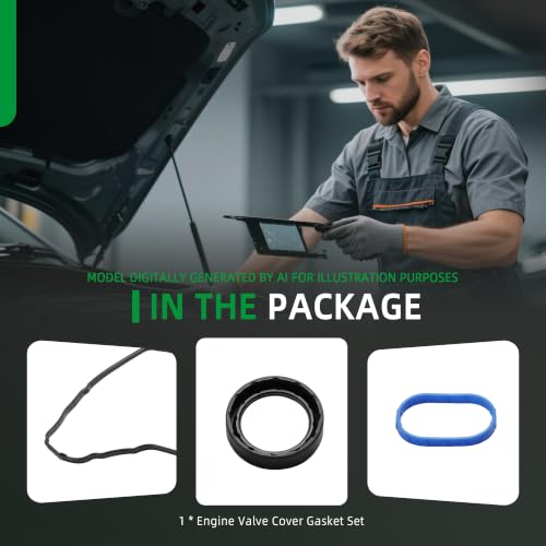 Image of Valve Cover Gasket Set VS50993R for Ford Expedition 2018-2022, for Ford F-150 2017-2020, for Lincoln Navigator 2018-2023, 3.5L V6 Gas DOHC, VS50973, 56101700, 31PCS