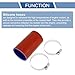 X AUTOHAUX 1 Set Straight Coupler Silicone Hose 51mm/2.01