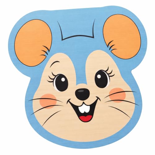 Pandiui23 Caja dientes de leche, Ratoncito Perez para almacenamiento dientes (Azul)