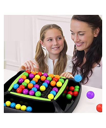 Image of Rainbow Ball Chess Board Game for Kids | Puzzle Magic Ball Matching Game with 48 Colored Balls | Family Game for 2-4 Players | Educational Indoor Games & Learning Toy for Boys and Girls