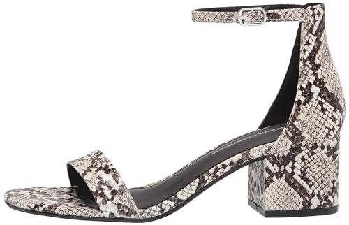 Image of Amazon Essentials Women's Two Strap Ankle Strap Block Heel Sandal
