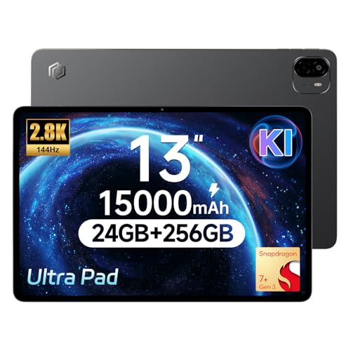 ALLDOCUBE 13'' Tablet Android 15, 2,8K-Display 144Hz, 256GB ROM, 15000 mAh
