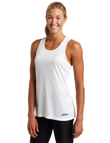ASICS Women's Ready Set Singlet,White,Large