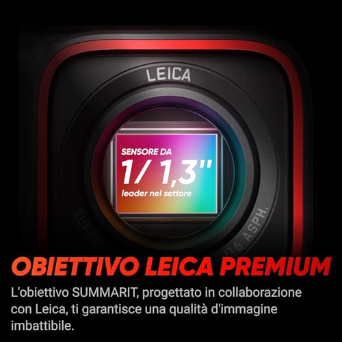 Ace Pro - Action cam impermeabile Co-disegnata con Leica, sensore da 1/1.3" e riduzione del rumore per una qualità d'immagine imbattibile, 4K120fps, schermo orientabile da 2,4" e funzioni AI - Gadget - Immagine 2