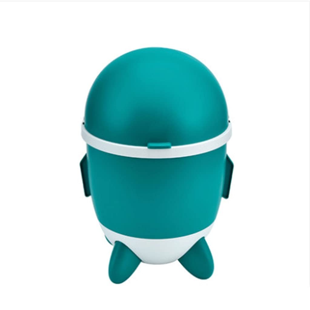 Trash Bin صندوق القمامة، انزلاق غطاء القمامة يمكن، غرفة نوم غرفة نوم كبيرة غرفة المعيشة مكتب المهجع المطبخ للماء وعملية Rubbish Bin (Color : Green)