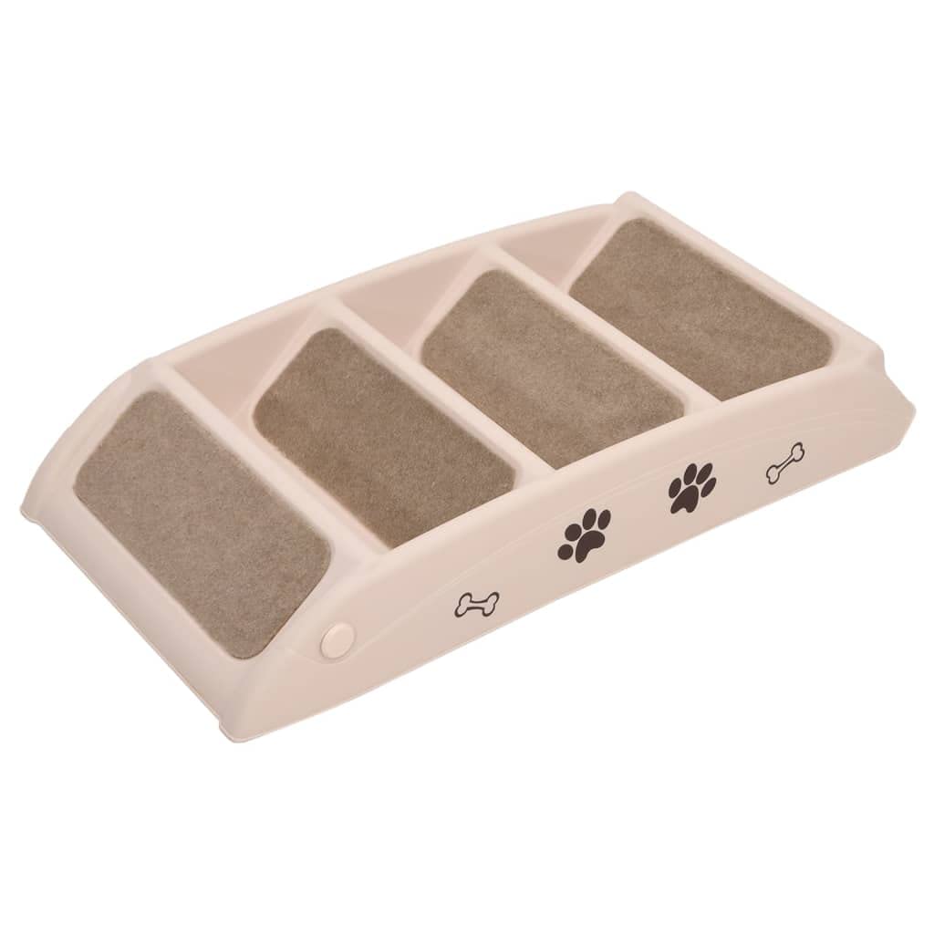 Scaletta pieghevole per cani in polipropilene, 62 x 40 x 49,5 cm, per animali domestici, con gradino antiscivolo e gradino sicuro, per cani, gatti, divano, letto, mobili