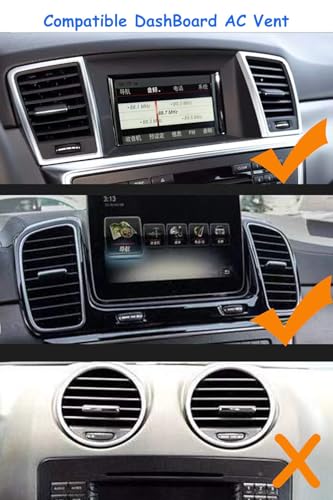 TTCR-II フロントACベントアウトレットタブ メルセデスベンツ用 ダッシュボードセンターエアグリルタブクリップ 1個