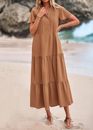 Image of KIRUNDO Summer Maxi Dresses for Women 2026