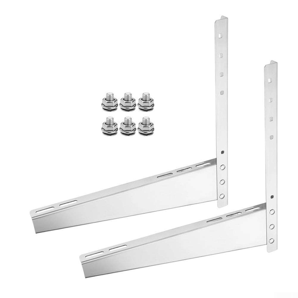 Soporte de aire acondicionado de acero inoxidable, soporte de unidad exterior 304, trípode grueso 1.5P para instalación de unidad de CA