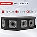 Pyle-Pro 6 Way DJ Speaker System, 300 Watt Peak Power, 150 RMS, Six 2.5 Inch Piezo Horn Tweeters, 8 Ohm Impedance, Full Range Audio Reproduction, Black Carpeted Finish
