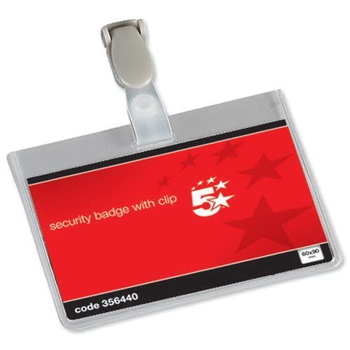 3 insignias de nombre con paisaje de seguridad