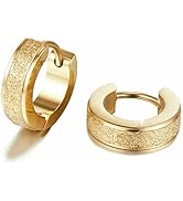 VIEN Classic Gypsophila Anti-allergic titanium steel buckle earrings Unisex (1PAIR)