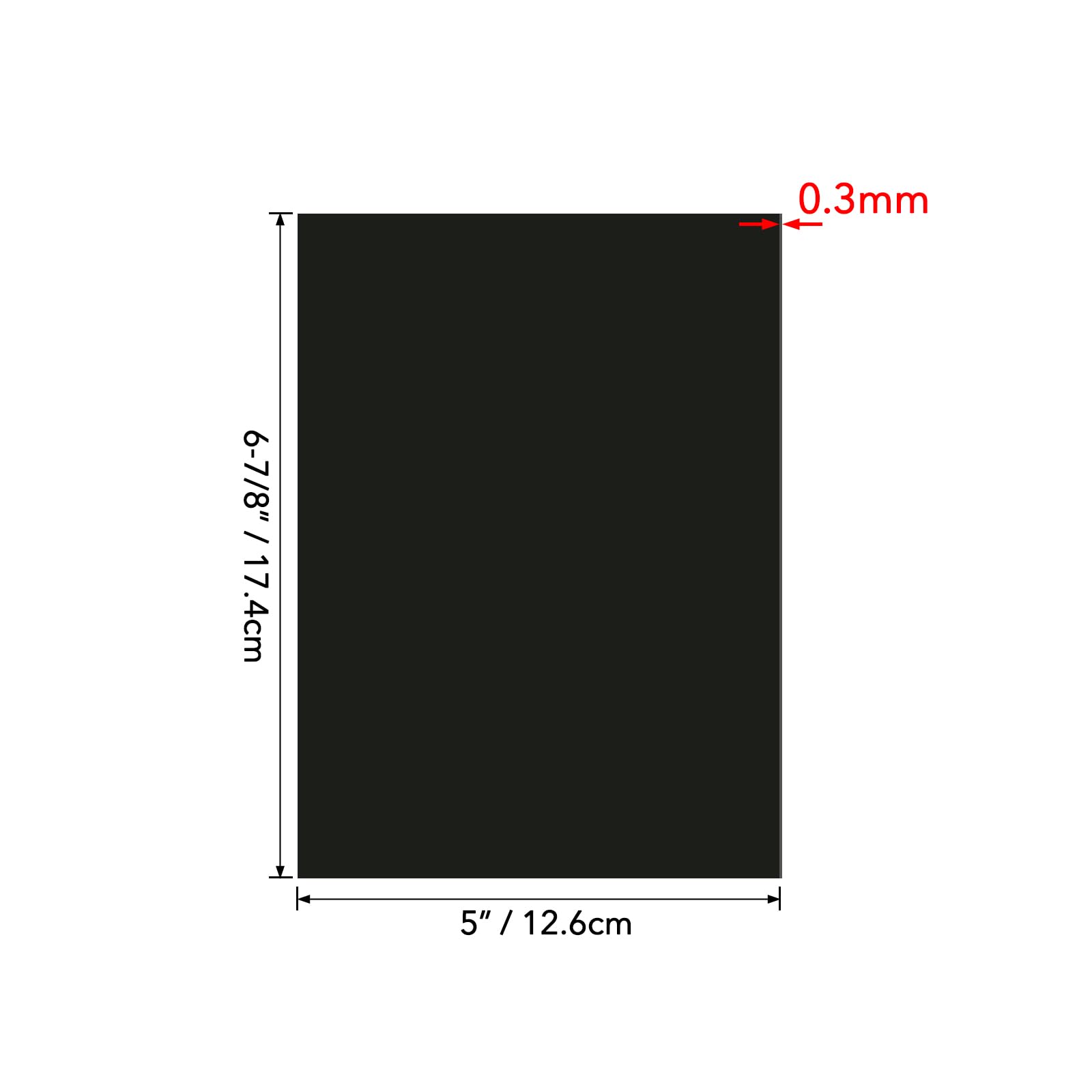 Briartw 50 arkuszy 17,5 x 12,7 cm, 0,3 mm grubości, jednostronne arkusze magnetyczne, elastyczne arkusze gumowe do przechowywania i organizowania matryc, narzędzia do scrapbookingu, artykuły