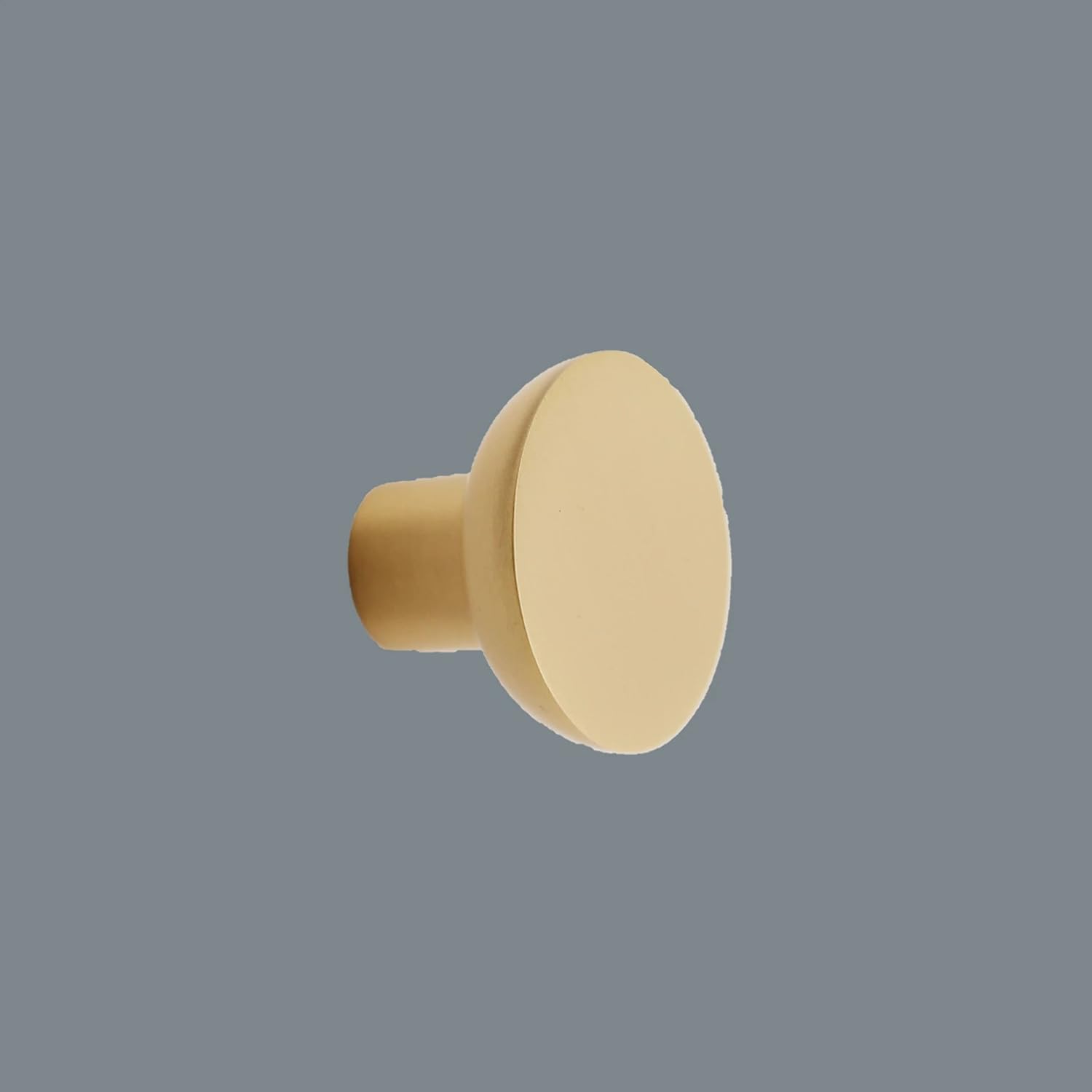 Madelyn Carter Frederick Solid Brass Cabinet Hardware, 1.25" Satin Brass Cabinet Knob