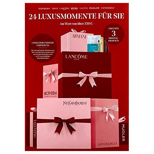 Beauty Adventskalender för kvinnor – Exklusiv utgåva – 24 premiumoment för dig – värde på över 350 € – kosmetika – makeup – begränsad