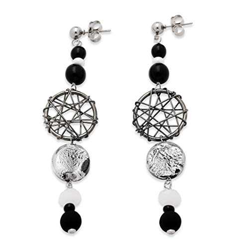 Boucles d'oreilles Honey Antica Murrina Venistiana OR650A15 en verre de Murano