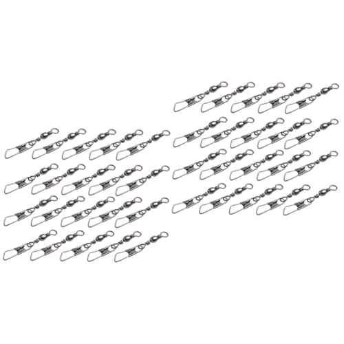 Émerillons de pêche anti-torsion et nœuds Mipcase, 400 connecteurs à anneaux solides